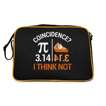 Pi est égal au gâteau pour le jour Pi, qui a lieu du 3 au 14 - Sac Retro - noir/or - Dos