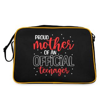 Fière maman d’un adolescent officiel pour ses 13 ans - Sac Retro - noir/or - Dos