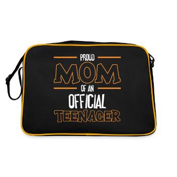 Fière maman d’un adolescent officiel pour ses 13 ans - Sac Retro - noir/or - Dos