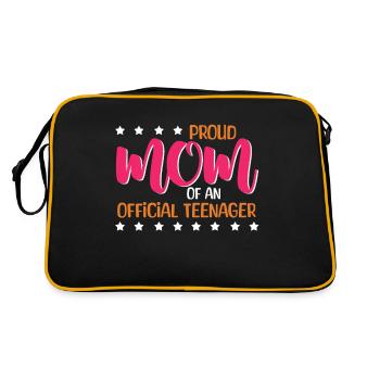 Fière maman d’un adolescent officiel pour ses 13 ans - Sac Retro - noir/or - Dos