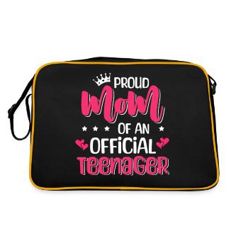Fière maman d’un adolescent officiel pour ses 13 ans - Sac Retro - noir/or - Dos