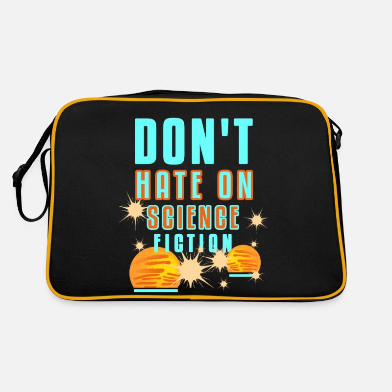 Science Fiction - Retro Tasche - Schwarz/Gold
