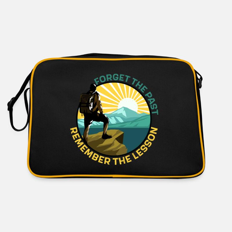 Forget the Past, Remember the Lesson Life Lesson Retro Bag