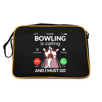 Bowling is Calling And I Must Go Team Player Bowle - Retro Bag - black/gold - Back