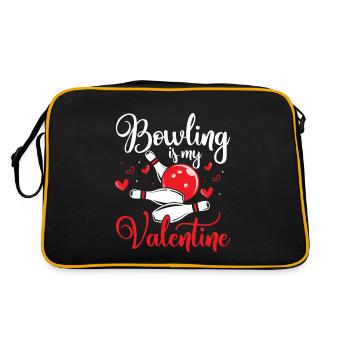 Bowling Is My Valentine Team Player StrikeBowler - Retro Bag - black/gold - Back