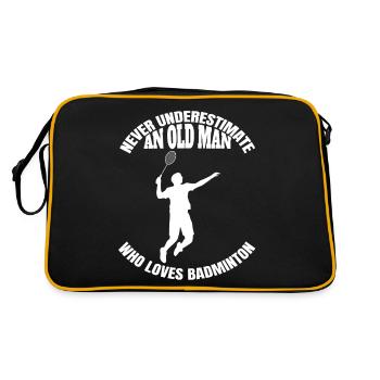 Badminton fan badminton joueur badminton badminton - Sac Retro - noir/or - Dos