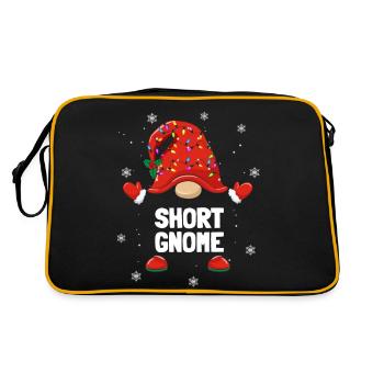 Noël Nain Nain Short Gnome Familles de Noël - Sac Retro - noir/or - Dos