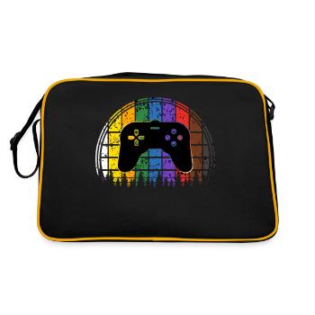 Console - Sac Retro - noir/or - Dos