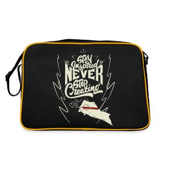 Dire pour les artistes Artiste peintre et dessinateur - Sac Retro - noir/or - Dos