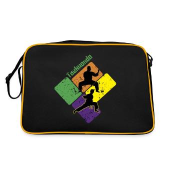 Karate - Retro Tasche - Schwarz/Gold - Hinten