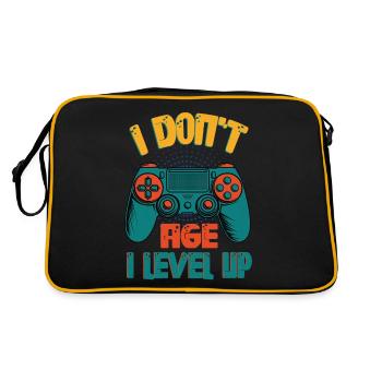 JE NE VIEILLIS PAS JE MONTE DE NIVEAU - Jeux - Sac Retro - noir/or - Dos