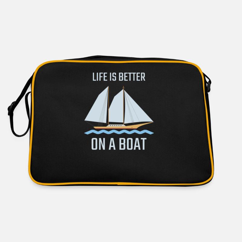 Boating Life Is Better On A Boat Retro Bag