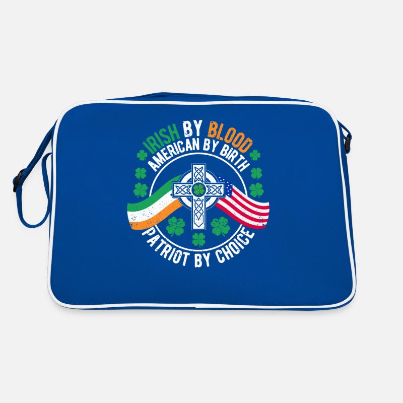 Drapeau irlando-américain Celtic Cross Lust Sac Retro