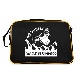 Did Somebody Say End Of Summer - Winter Season - Retro Bag - black/gold - Back