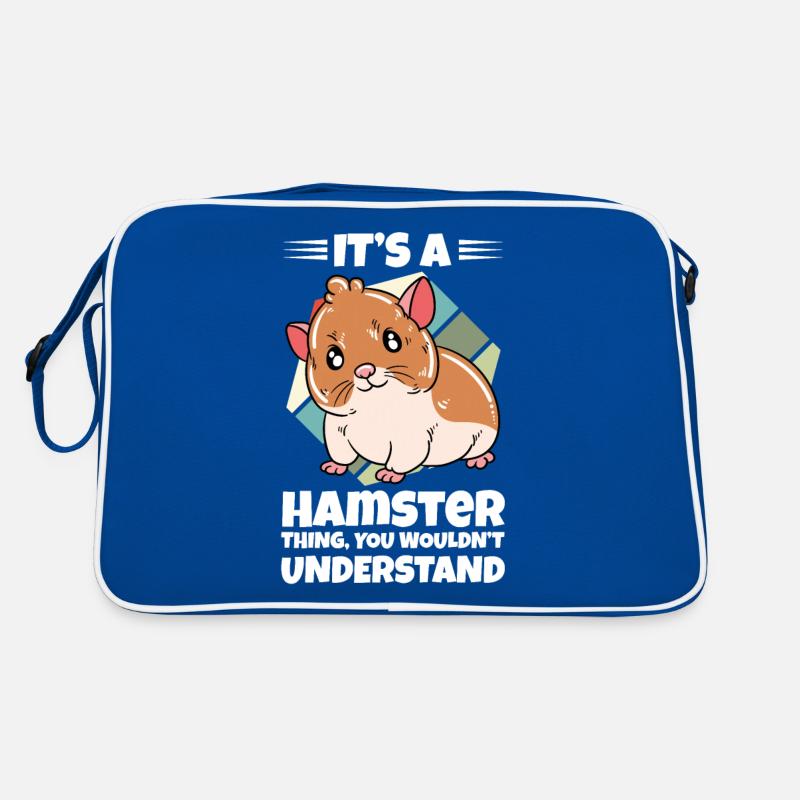 I'd Rather Be With My Hamster Retro Bag