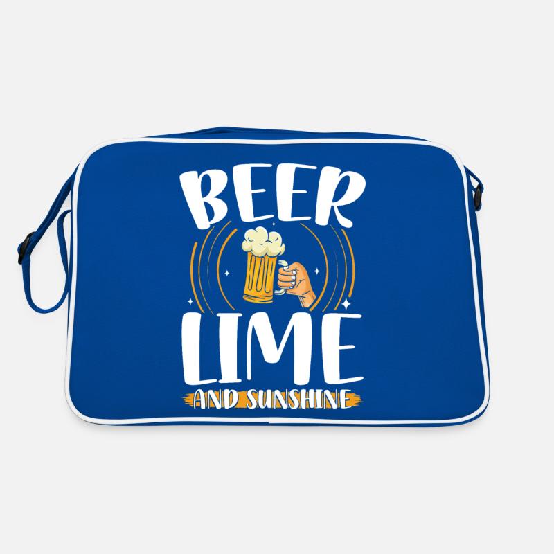 Bière citron vert et soleil | Amateurs de bière Sac Retro