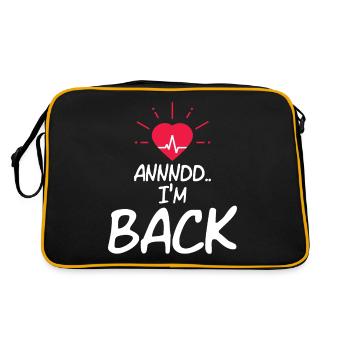 Annnd Im Back Heart Attack Survivor - Retro Bag - black/gold - Back
