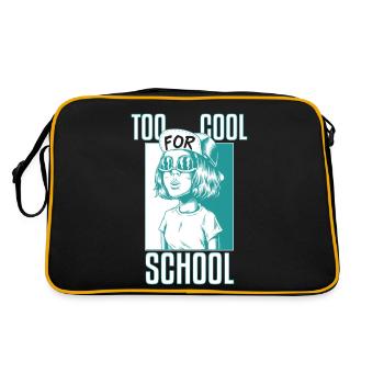 Too Cool For High School - Retro Bag - black/gold - Back