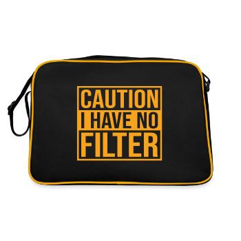 Attention je n’ai pas de filtre Pas de maquillage - Sac Retro - noir/or - Dos
