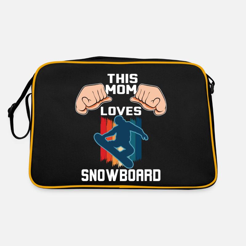 Cette maman adore le snowboard Sac Retro