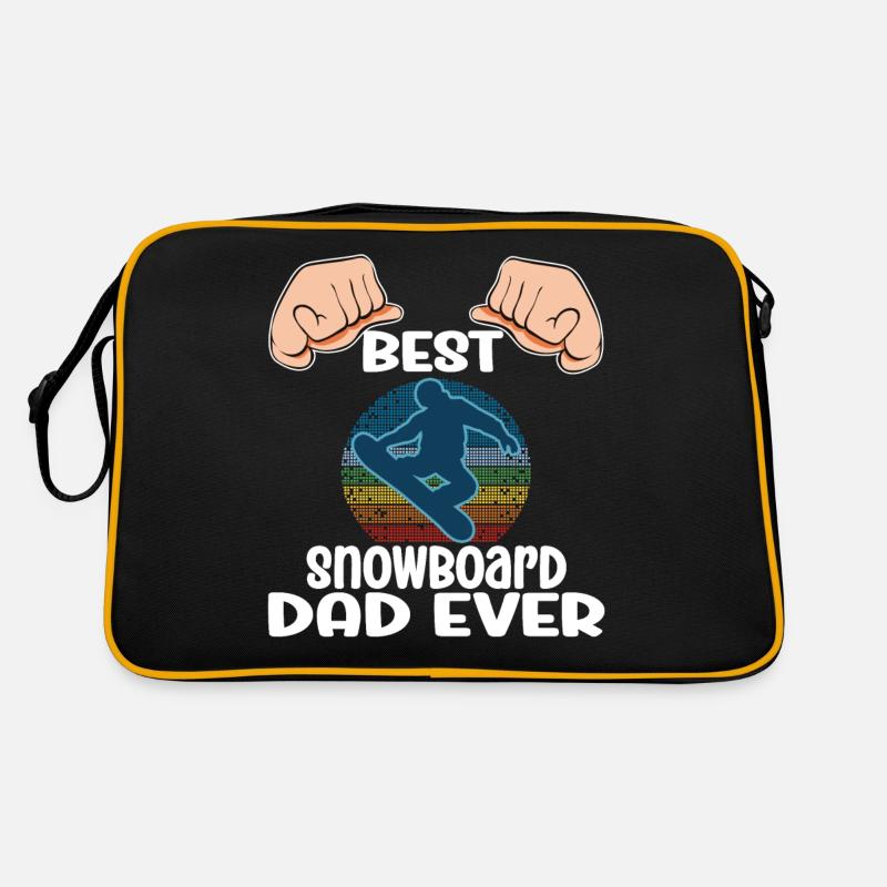 Snowboarding Best Snowboard Dad Ever Retro Bag