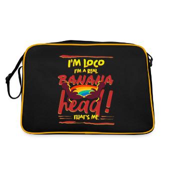 Loco - Fou - Sac Retro - noir/or - Dos