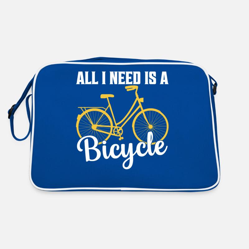 All I Need Is A Bicycle Cycling Biking Retro Tasche
