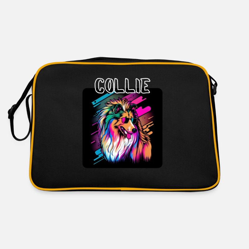 Graffiti Style - Cooler Collie 2 Retro Tasche