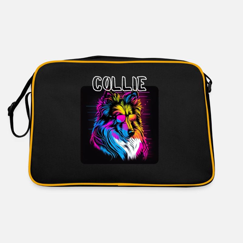 Graffiti Style - Cooler Collie 7 Retro Tasche