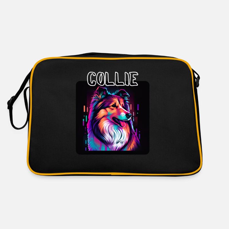 Graffiti Style - Cooler Collie 5 Retro Tasche