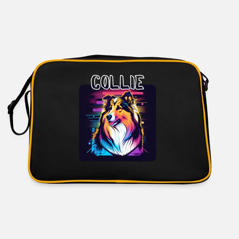Graffiti Style - Cooler Collie 6 Retro Tasche