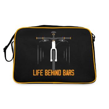 Life Behind Bars Biking Cycling - Retro Bag - black/gold - Back