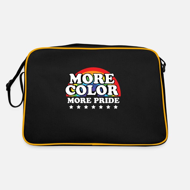 Plus de couleurs arc-en-ciel Plus de fierté LGBTQ Sac Retro