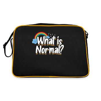 Qu’est-ce que l’heure normale pour la pensée moderne lqbtq - Sac Retro - noir/or - Dos