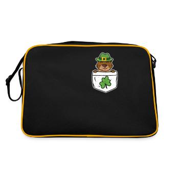 Mignon Irish Sea Otter Bag Clover St Pat - Sac Retro - noir/or - Dos