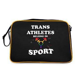 Les athlètes Lqbtq trans appartiennent au sport Lgbtq - Sac Retro - noir/or - Dos