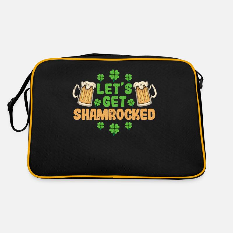 Let's Get Shamrocked St. Patricks Day Irisches Retro Tasche