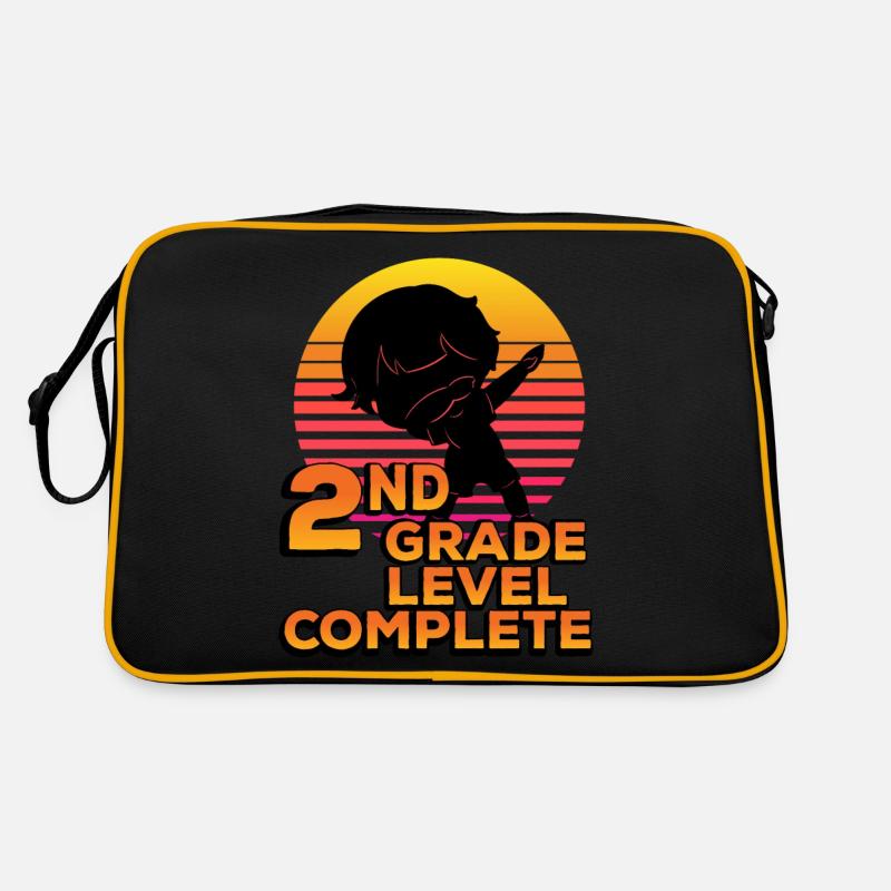 2e année Silhouette complète point fin - Sac Retro - noir/or