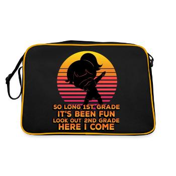 So Long 1st Grade It's Been Fun Look Out 2nd - Retro Bag - black/gold - Back