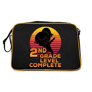 2nd Class Level Full Silhouette Dab End - Retro Bag - black/gold - Back