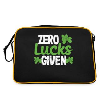 Funny Saint Patrick's Day Clover Irish Null - Retro Bag - black/gold - Back