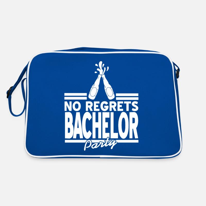 Aucun regret Enterrement de vie de garçon Retro Bachelor Designs Sac Retro