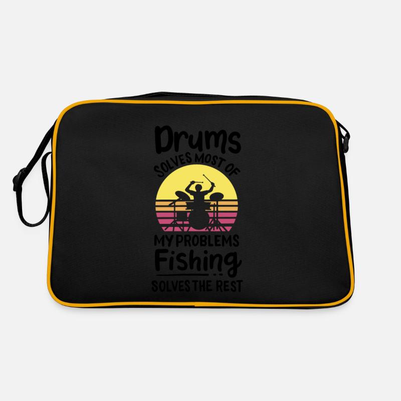 Drummer Quote Drums Retro Bag