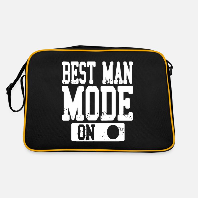 Best Man Mode On Retro Bachelor Party Designs Retro Tasche