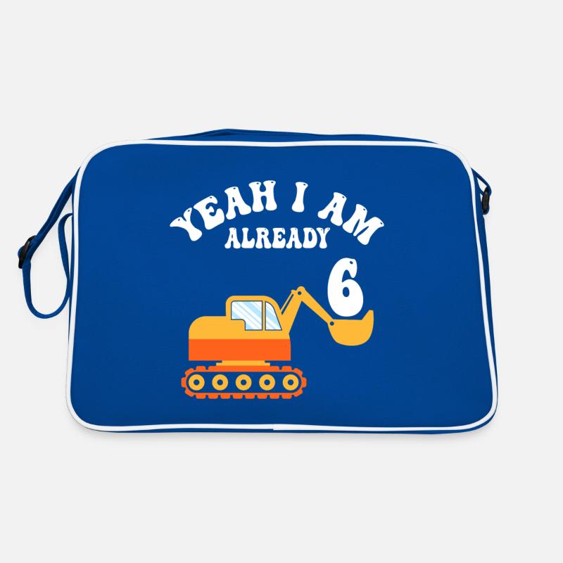 6. Geburtstag Junge 6 Jahre Retro Tasche