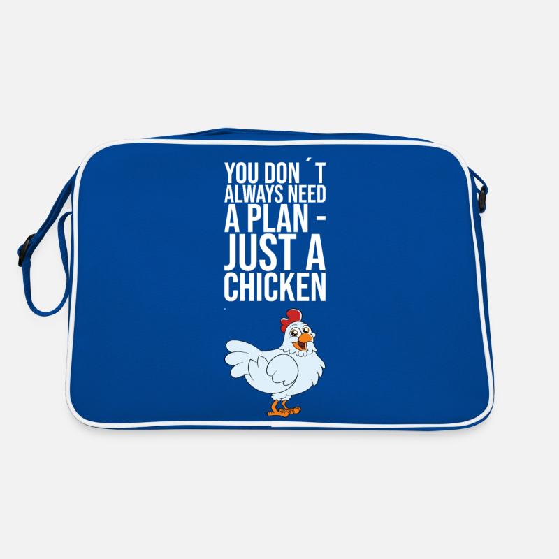 You Dont Always Need A Plan Just A Chicken Retro Tasche