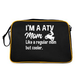 all terrain vehicles Cute and funny MOM definition - Retro Bag - black/gold - Back