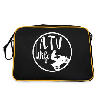 all terrain vehicles funny Wife Player theme - Retro Bag - black/gold - Back