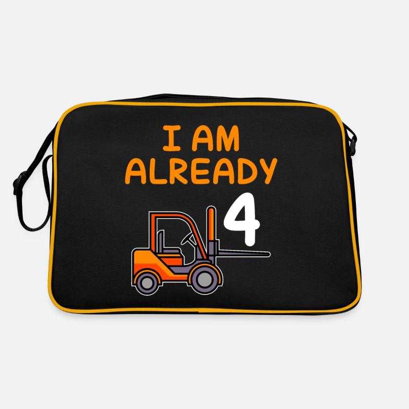 4 years Boy 4th birthday Retro Bag