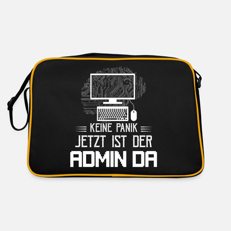 Keine Panik Jetzt ist der Admin da It Programmiere Retro Tasche